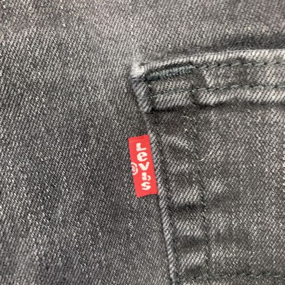 Levis 527 Jeans Mens 32 Black Bootcut Mid Rise Denim - Picture 12 of 15